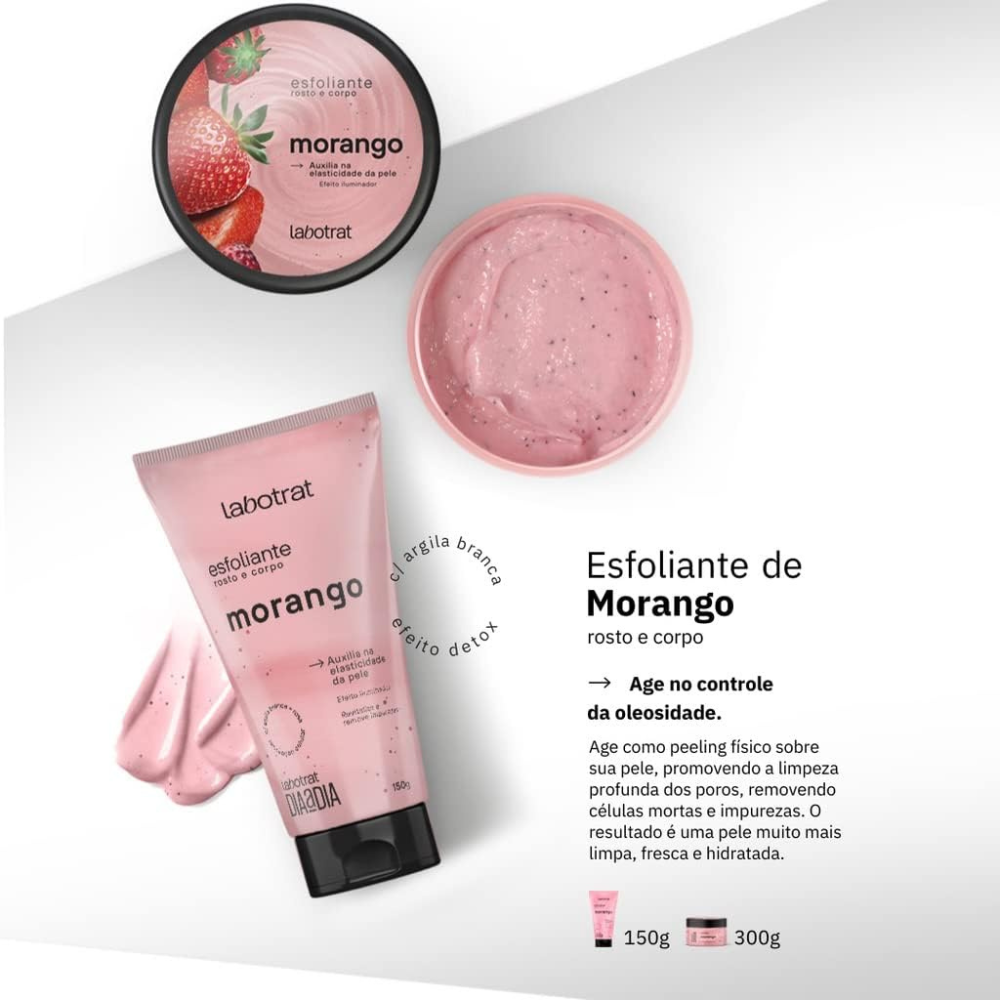 Creme Esfoliante Labotrat 150g Morango