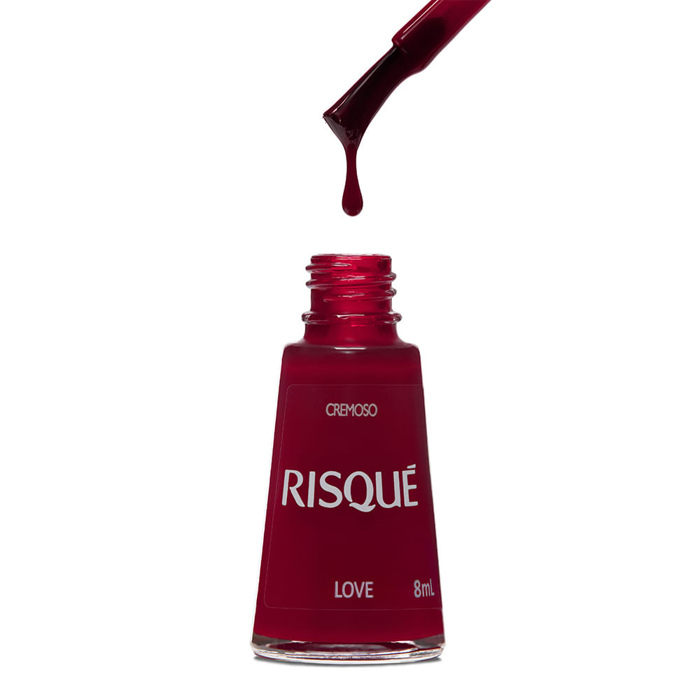 Esmalte Risqué Cremoso Love 8ml - Vermelho