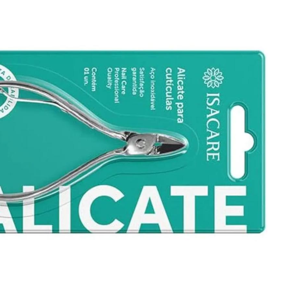 Alicate Cutícula Aço Inoxidável Isacare Personal