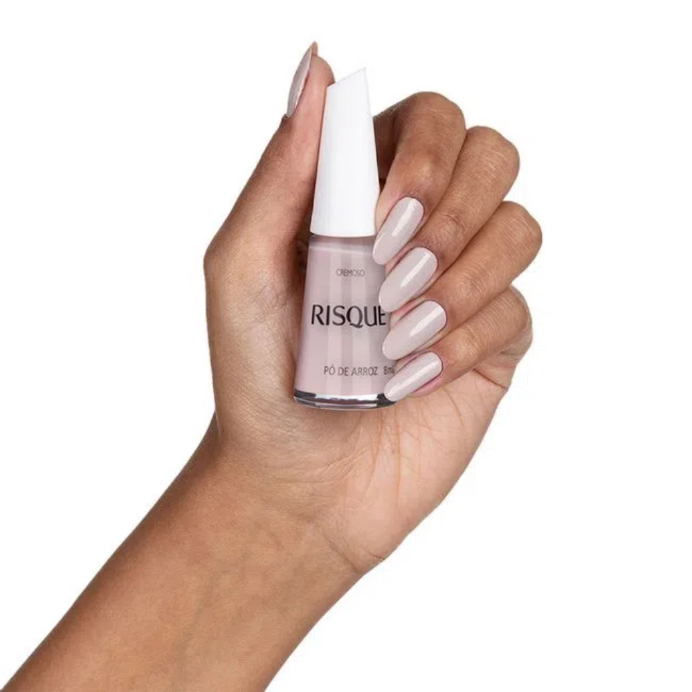 Esmalte Risqué Cremoso Pó De Arroz 8ml - Nude