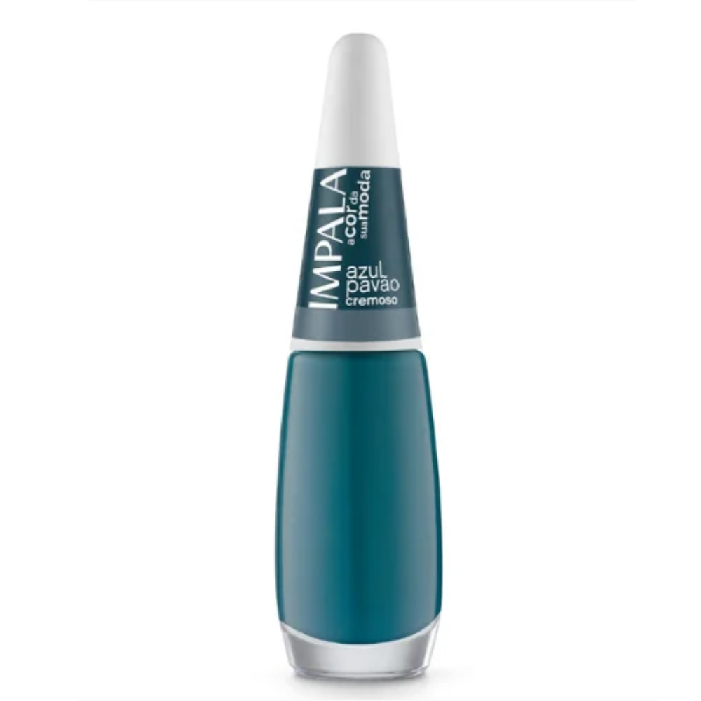 Esmalte Impala Cremoso Azul Pavão 7,5ml - Azul