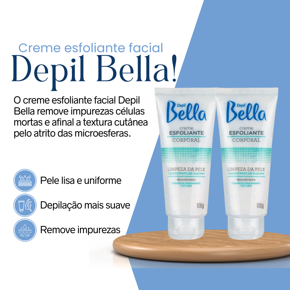 Creme Esfoliante Corporal Alecrim Depil Bella 100g