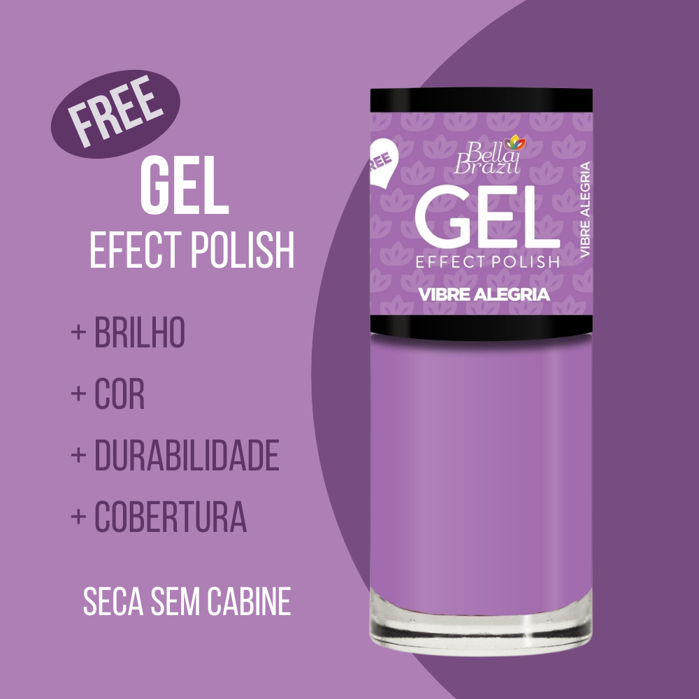 Esmalte Bella Brazil Efeito Gel Cremoso 852 Vibre Alegria