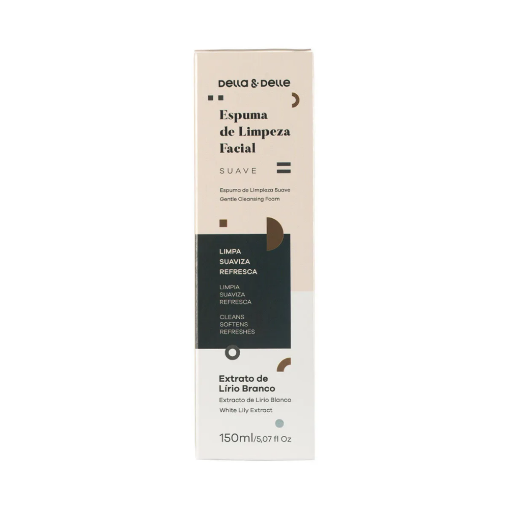Espuma Mousse De Limpeza Facial Della E Delle 150ml
