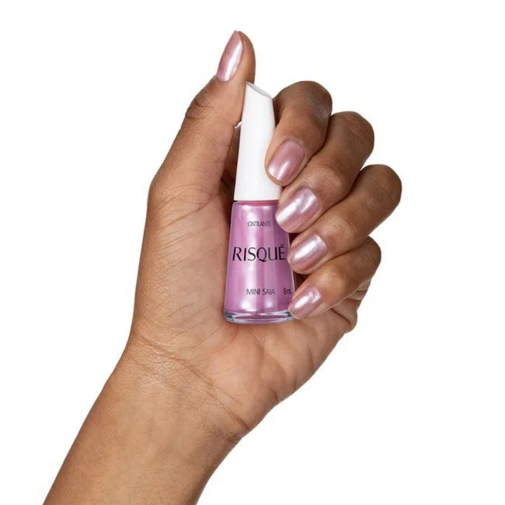 Esmalte Risqué Cintilante Mini Saia 8ml - Rosa