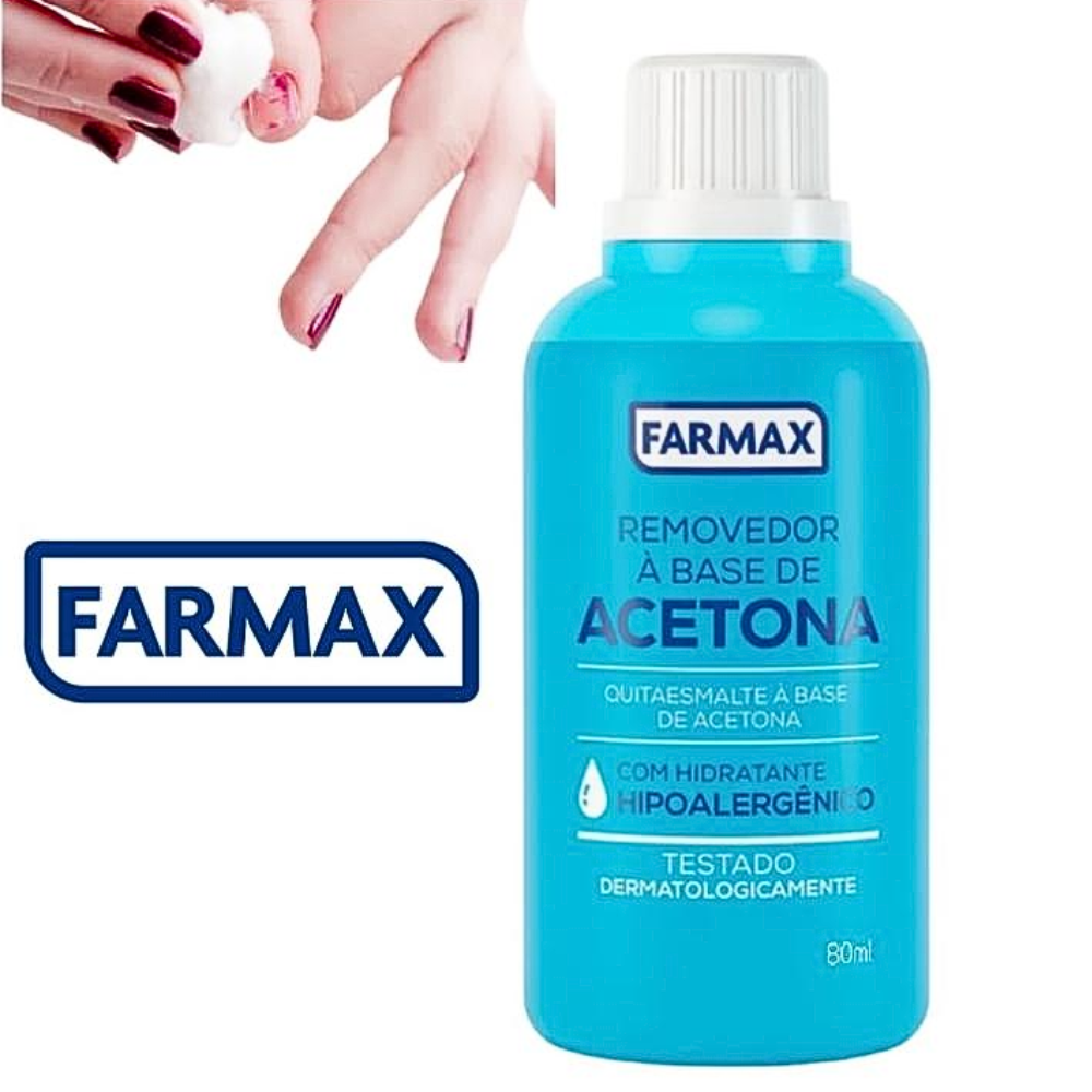 Removedor A Base De Acetona Farmax 80ml