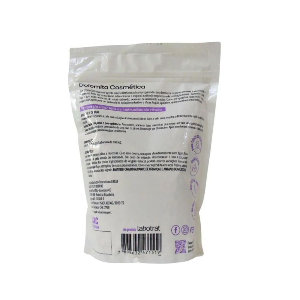 Dolomita Cosmética Epiltrat 800g Labotrat
