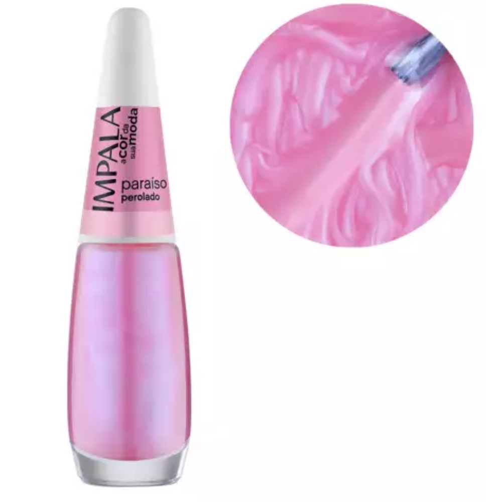 Esmalte Impala Perolado Paraíso 7,5ml - Rosa