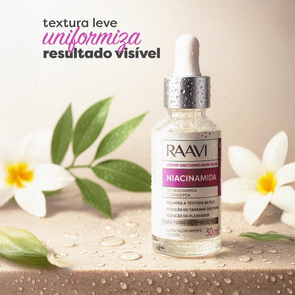 Sérum Facial Uniformizador Niacinamida Raavi 30g