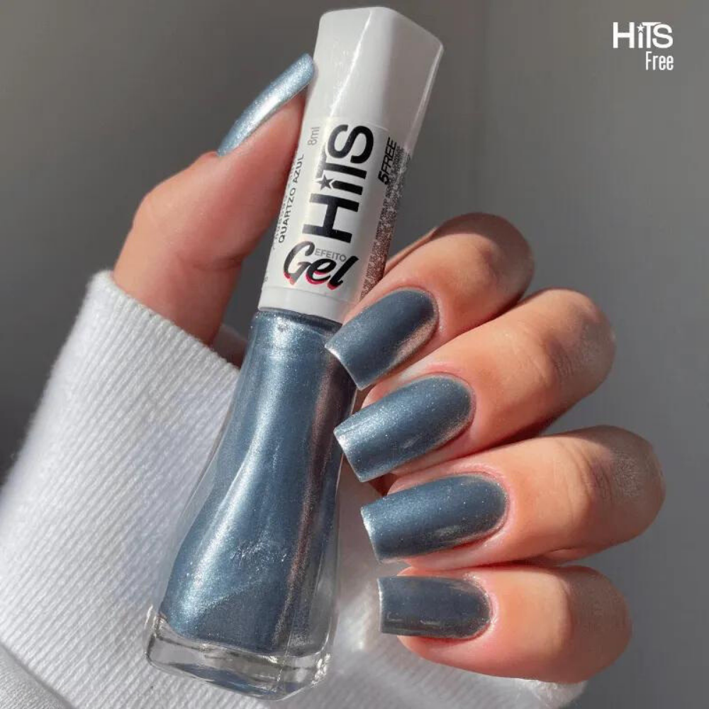 Esmalte Hits Perolado Quartzo Azul 8ml