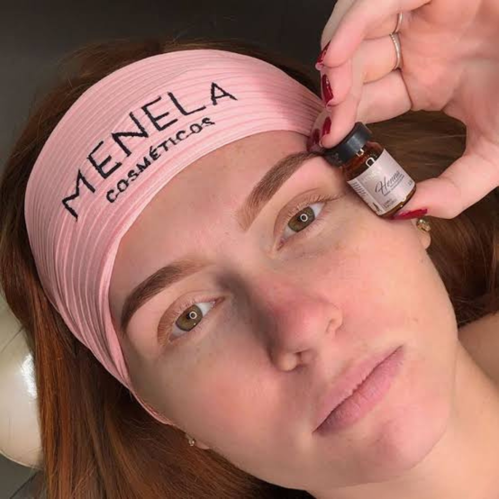 Kit Henna E Fixador Menela Loiro Escuro 2,5g