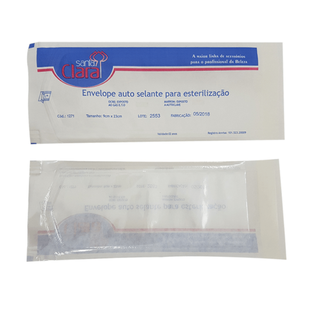 Envelope Auto Selante Para Esterilização Com 20 Unidades Santa Clara