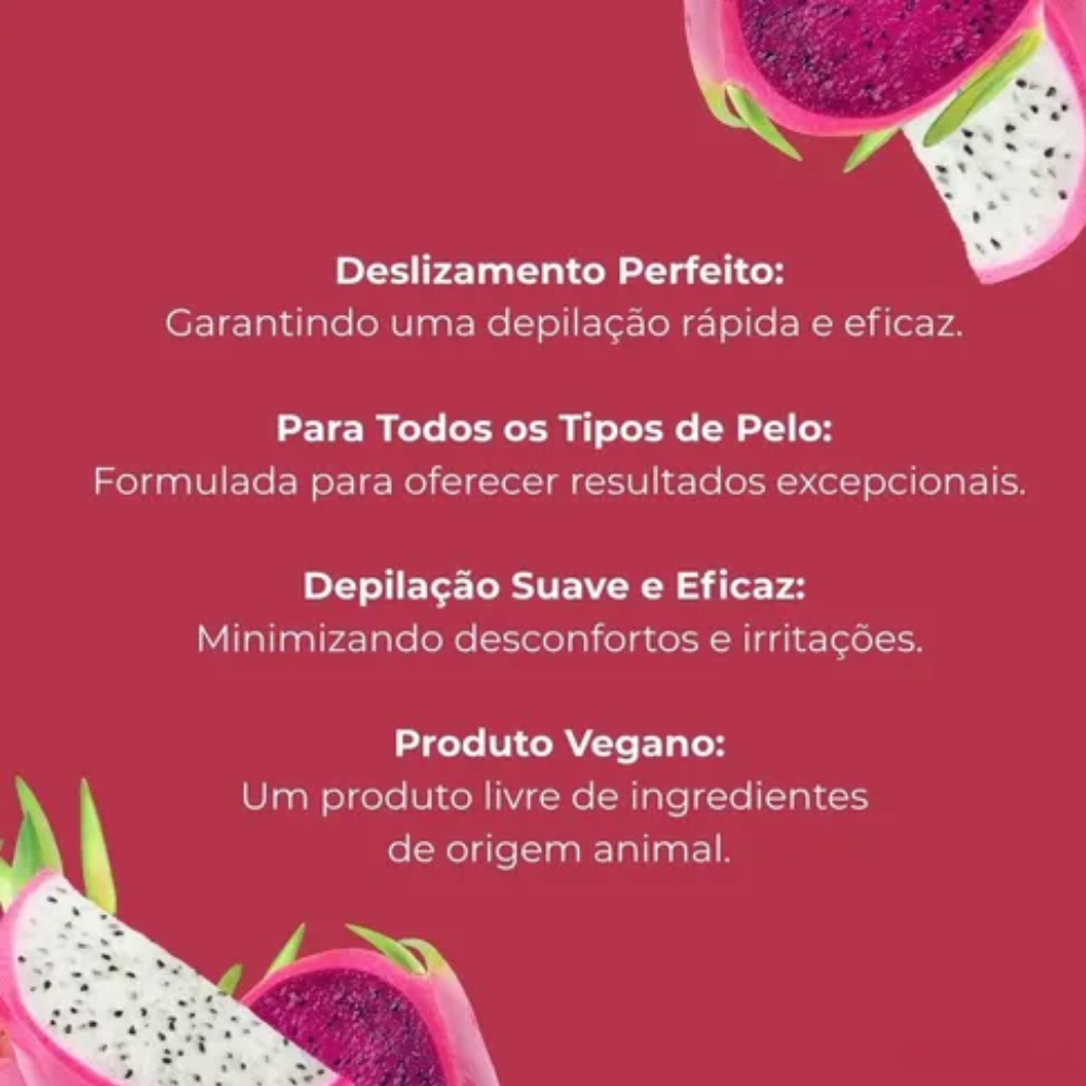 Kit 6 Refil Cera Depilatória Roll On Deo Pink Pitaya Depil Bella 100g