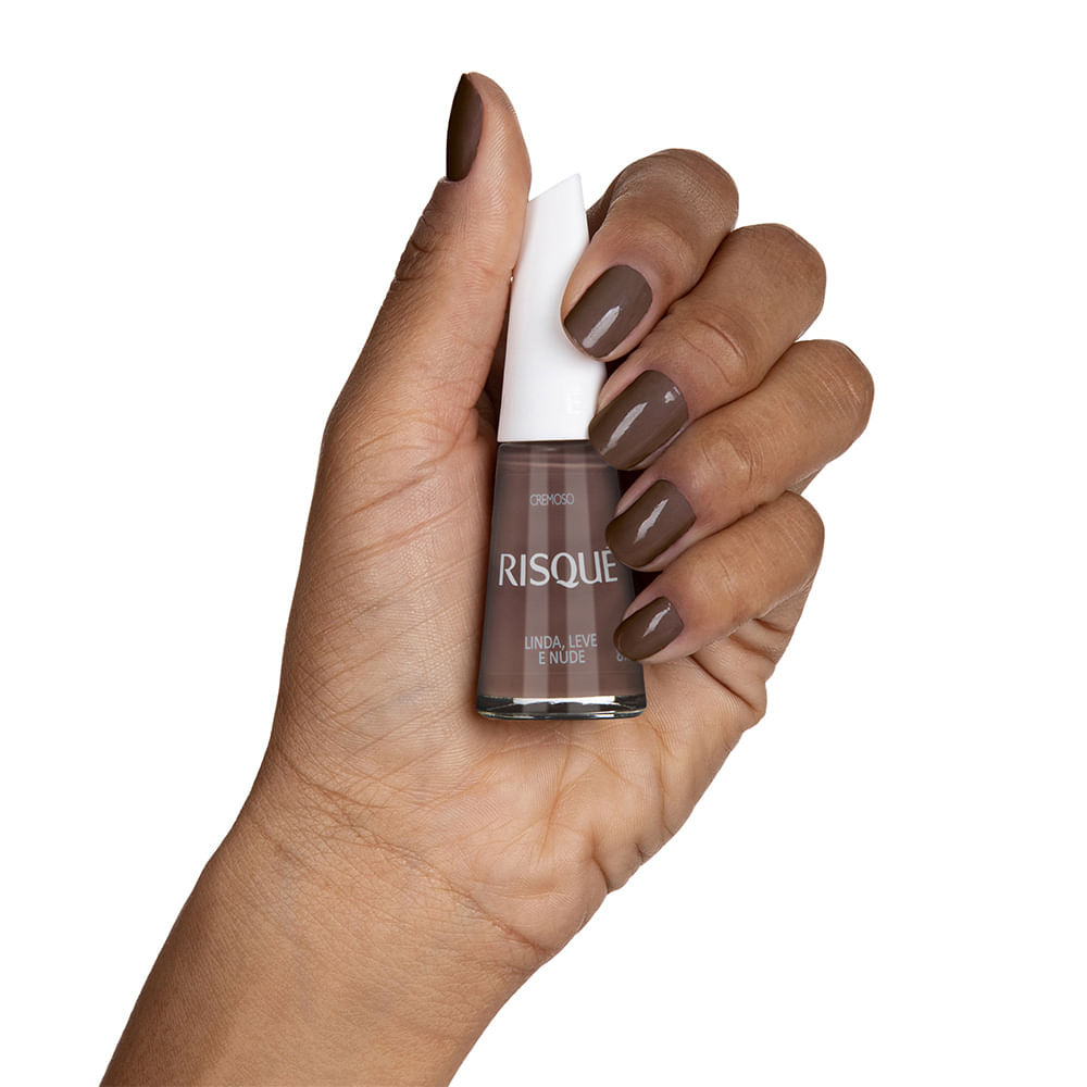 Esmalte Risqué Cremoso Linda, Leve E Nude 8ml - Nude