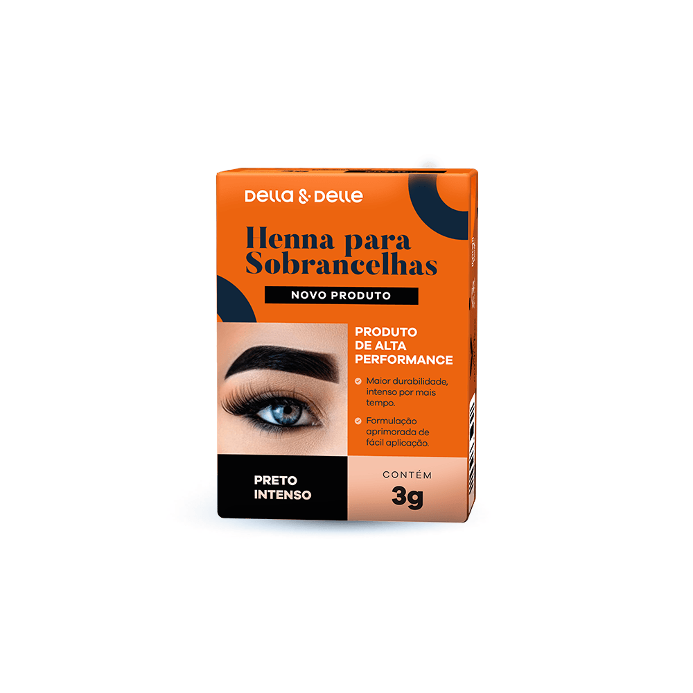 Henna Della E Delle 3g Preto Intenso