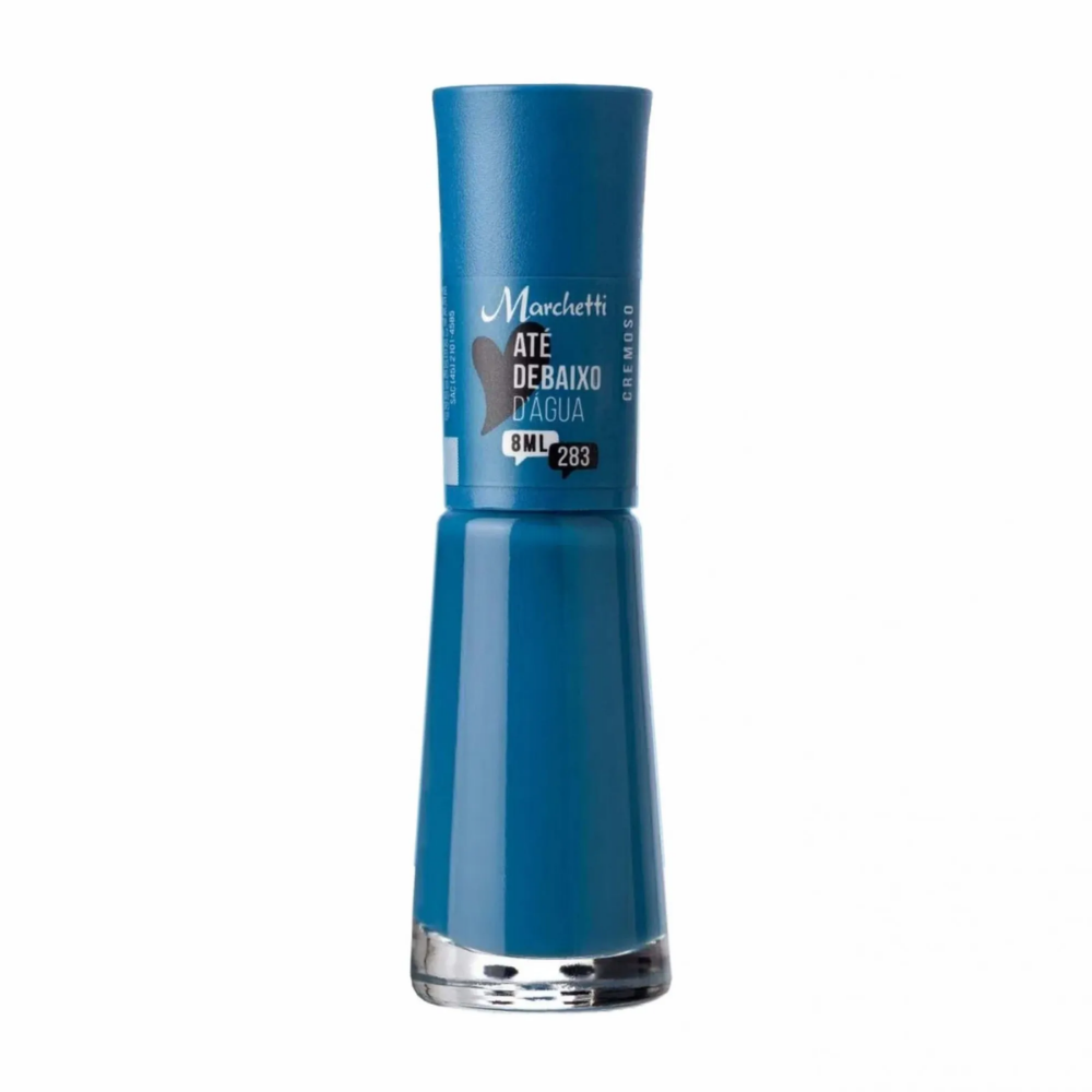 Esmalte Marchetti Cremoso Até De Baixo D'guá - Azul