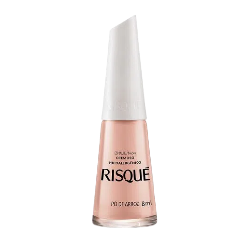 Esmalte Risqué Cremoso Pó De Arroz 8ml - Nude