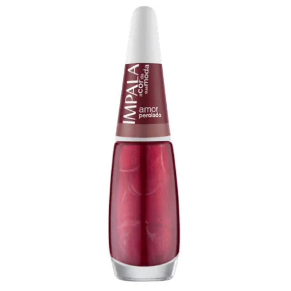 Esmalte Impala Perolado Amor 7,5ml - Vermelho