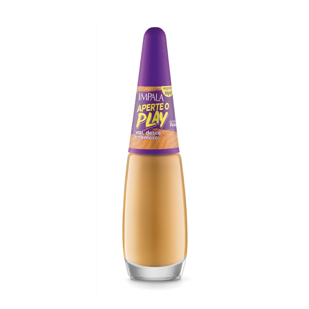 Esmalte Impala Cremoso Vai, Desce 7,5ml - Amerelo - Aperte O Play