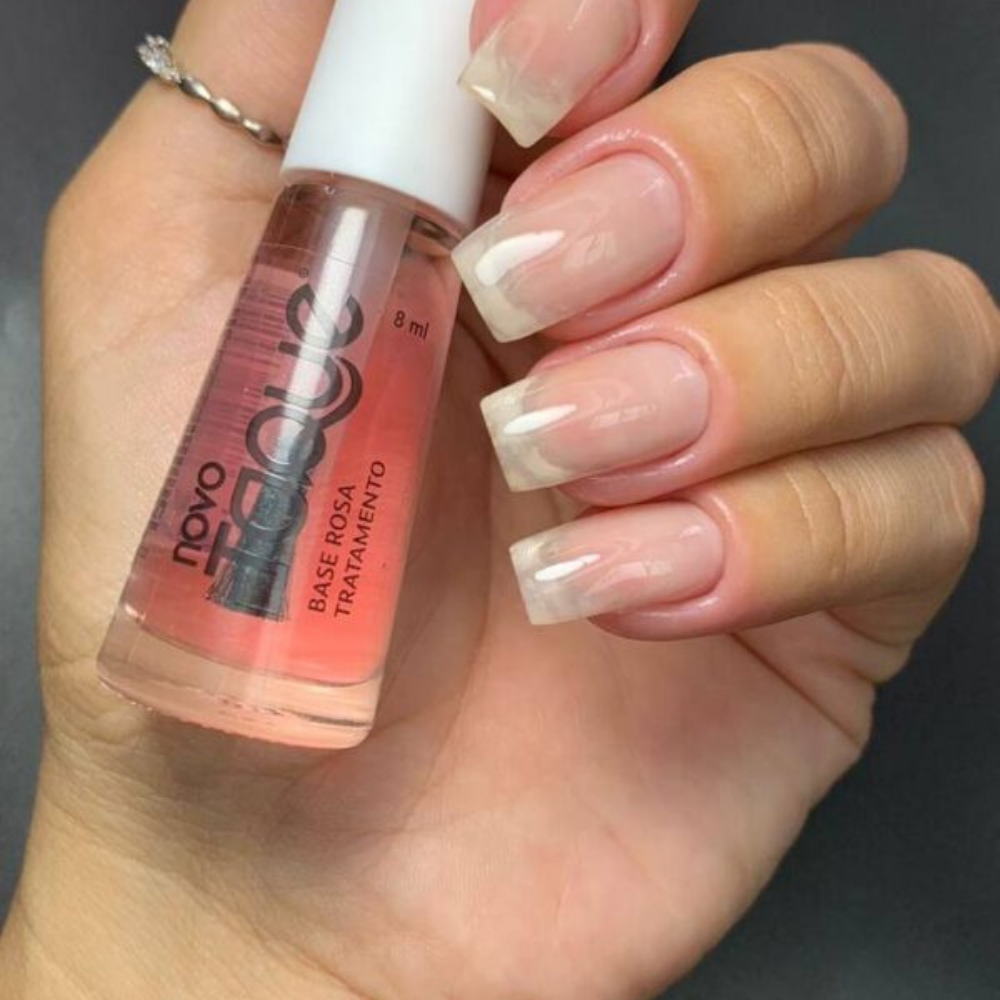 Esmalte Novo Toque Tratamento Base Rosa 8ml
