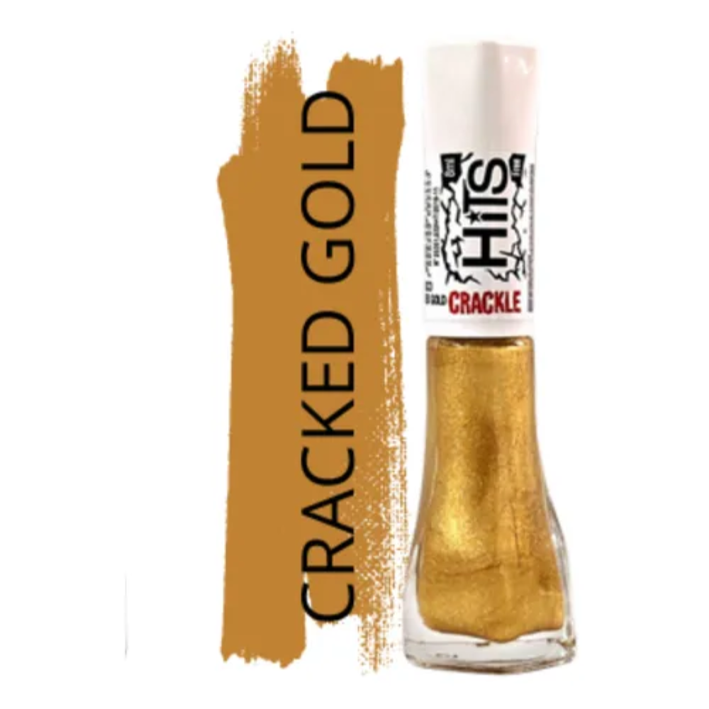 Esmalte Hits Crackle Cracked Gold 8ml