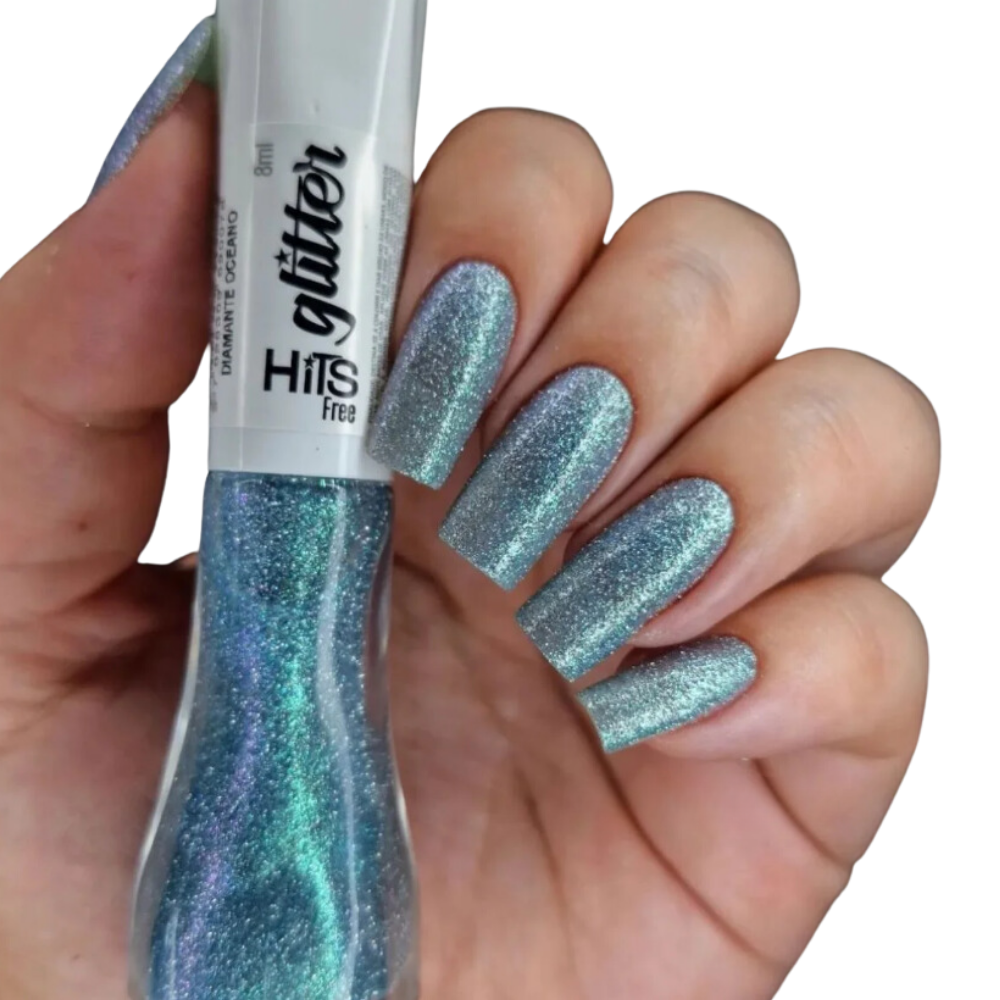 Esmalte Hits Glitter Diamante Oceano 8ml
