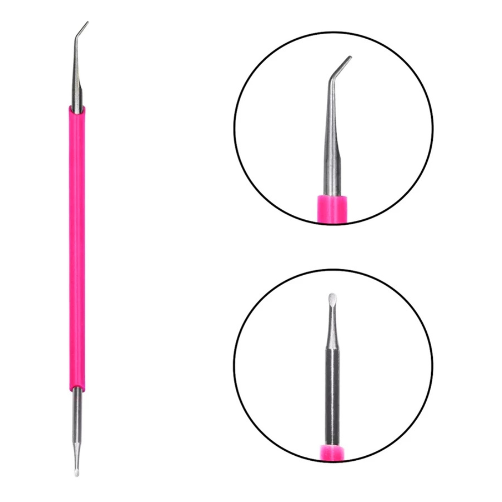 Desencravador De Inox Com Silicone Rosa Isis Cutelaria