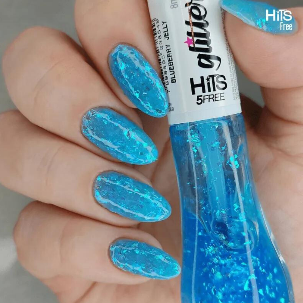 Esmalte Hits Glitter Blueberry 8ml