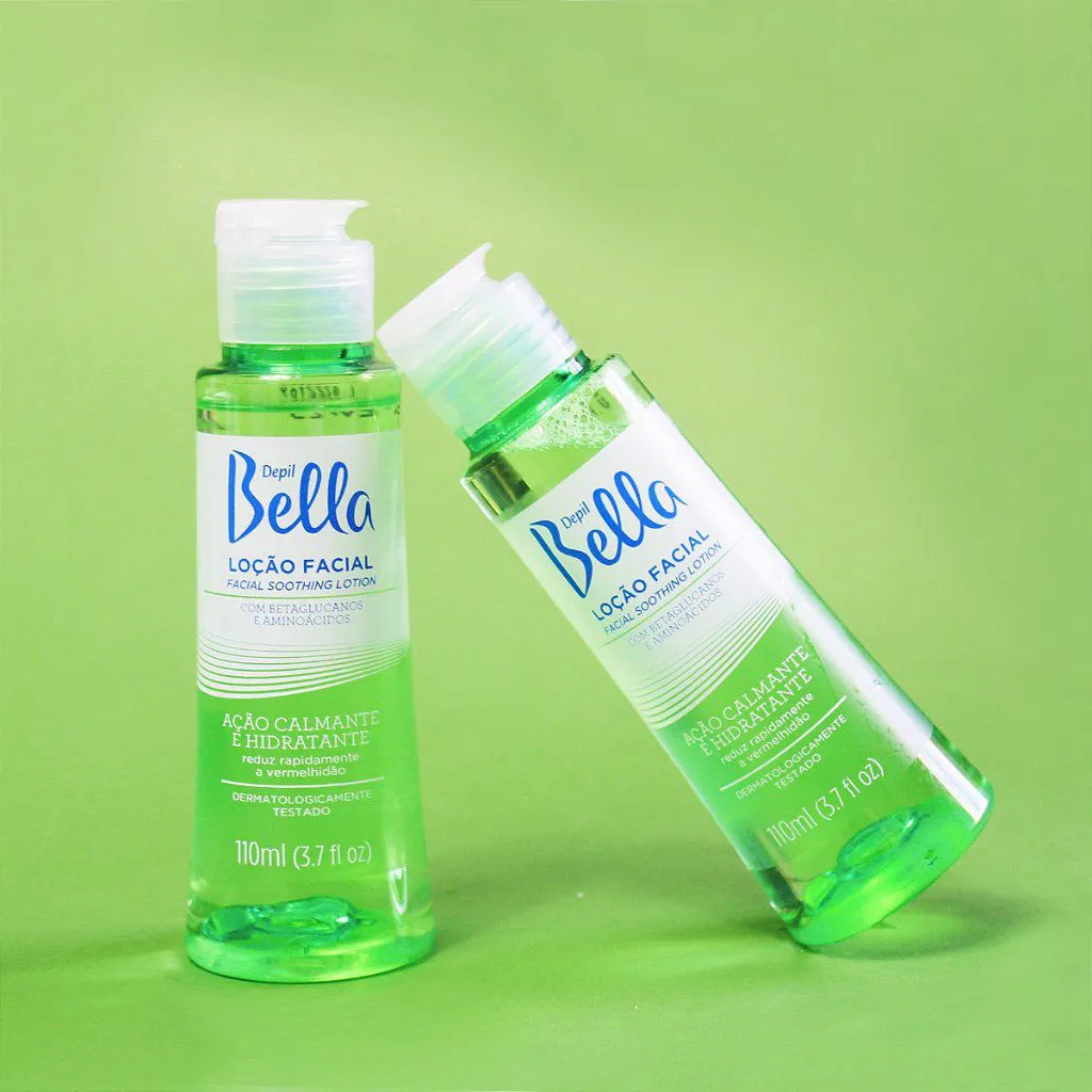 Loção Calmante Facial E Corporal Com Betaglucanos E Aminoácidos Depil Bella 110ml