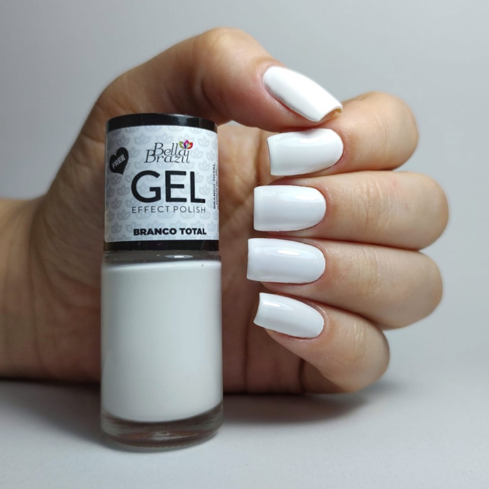 Esmalte Bella Brazil Efeito Gel Cremoso 828 Branco Total