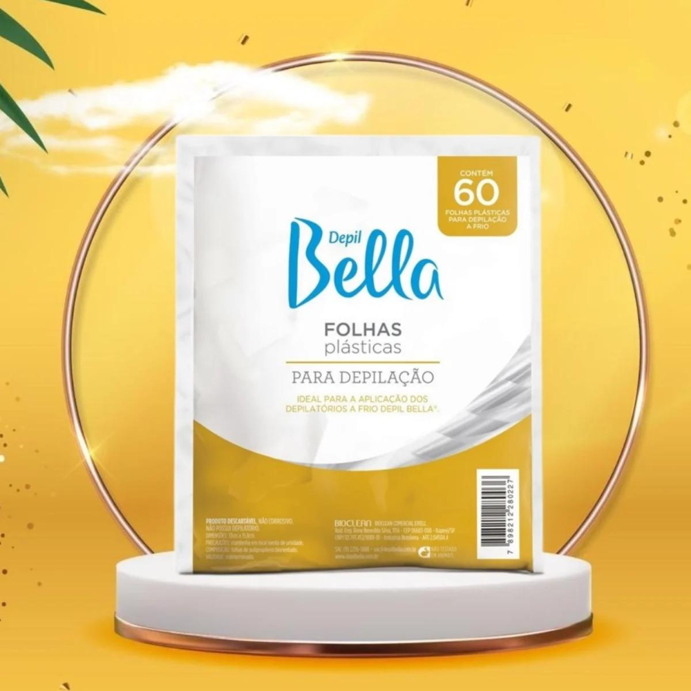 Folhas Plásticas Para Depilação A Frio 60 Folhas Depil Bella