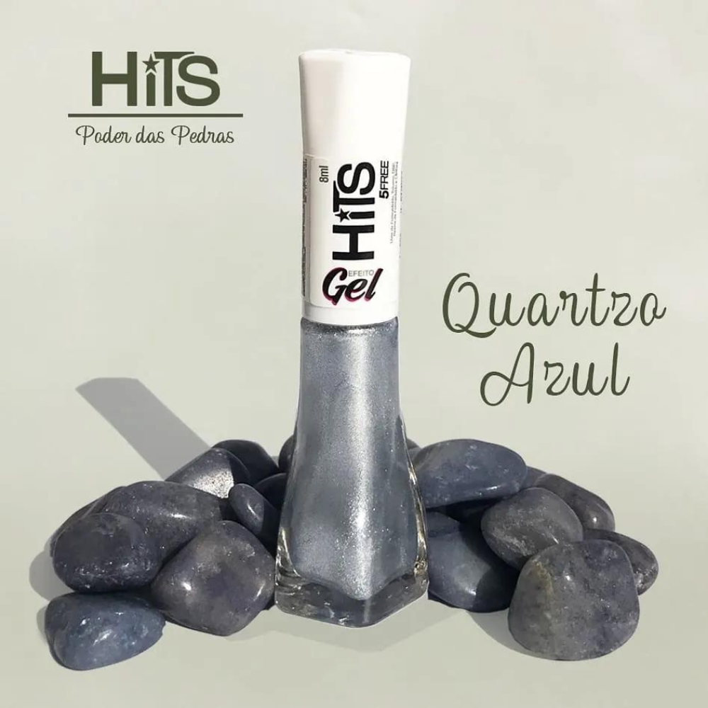 Esmalte Hits Perolado Quartzo Azul 8ml