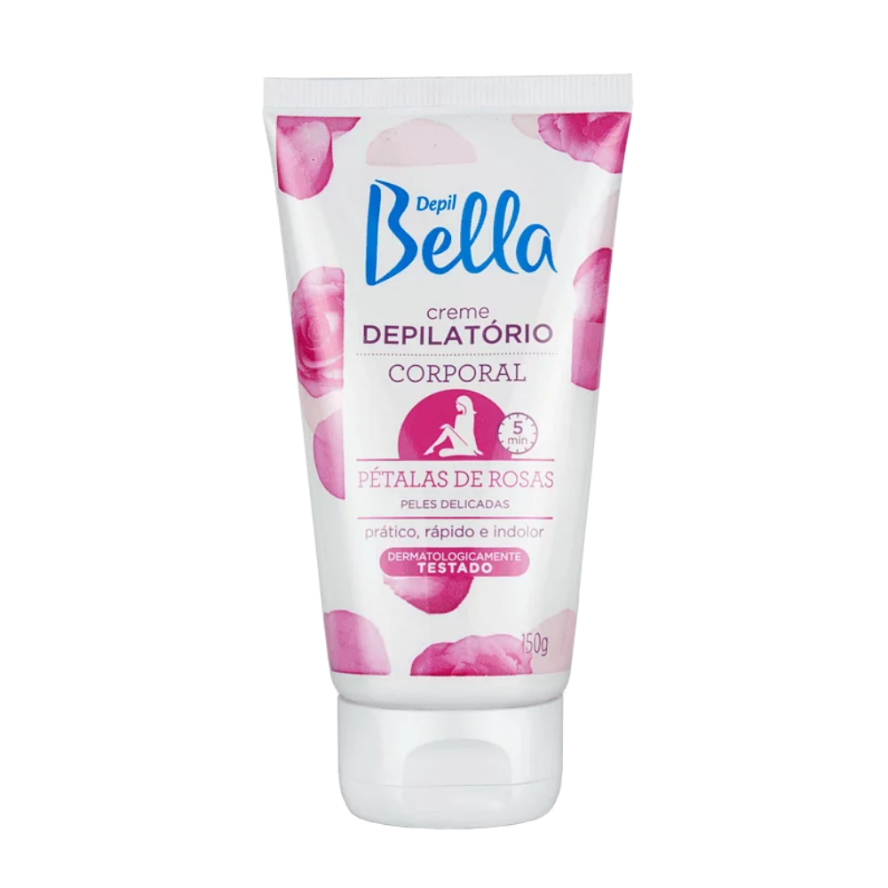Creme Depilatório Corporal De Pétalas Rosas Depil Bella 150g