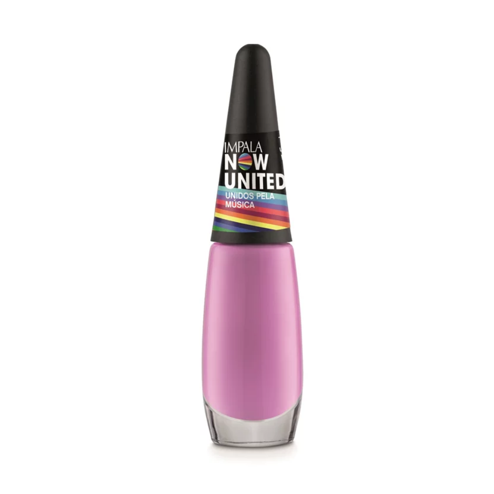 Esmalte Impala Cremoso Unidos Pela Música 7,5ml - Rosa - Now United