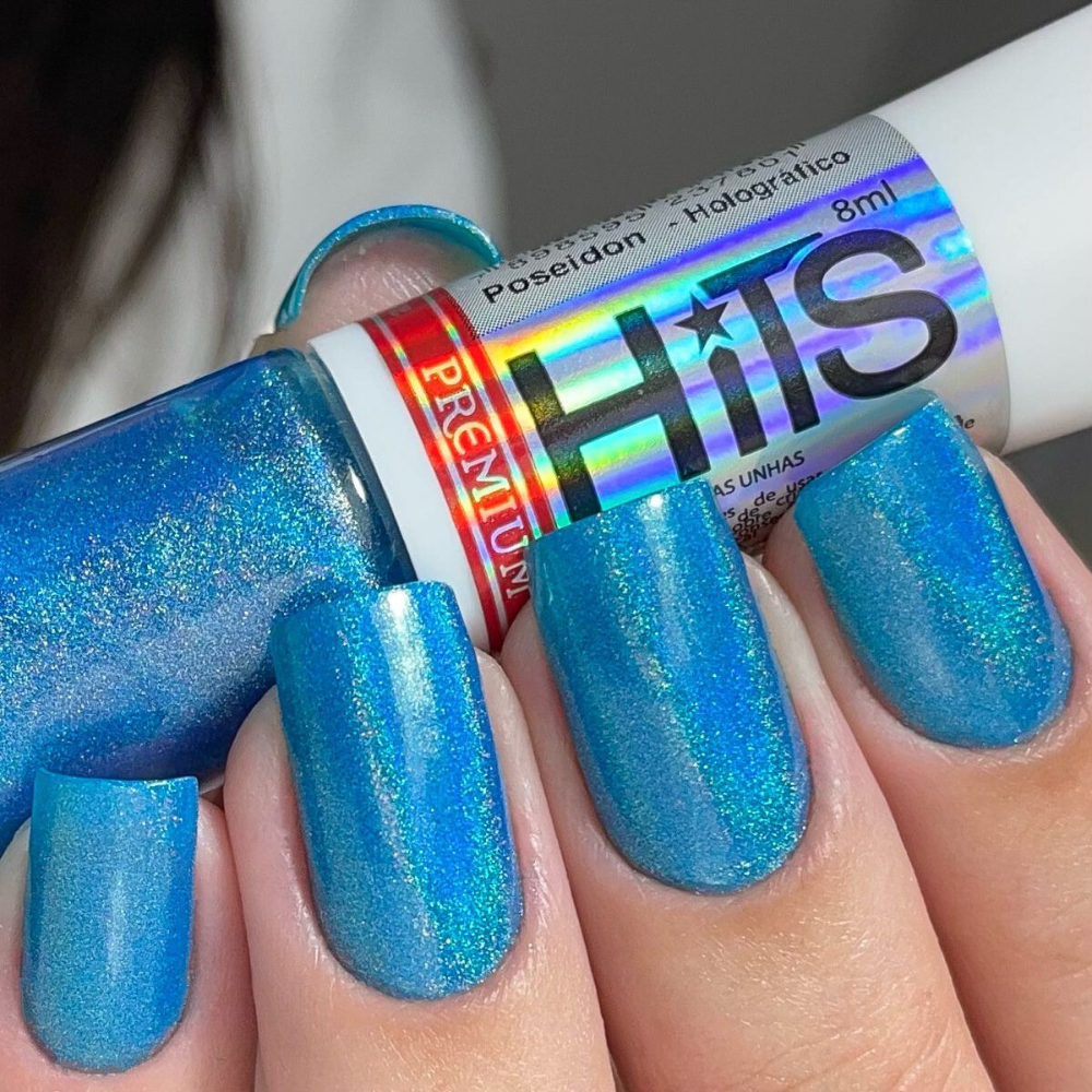 Esmalte Hits Premium Holográfico Poseidon 8ml