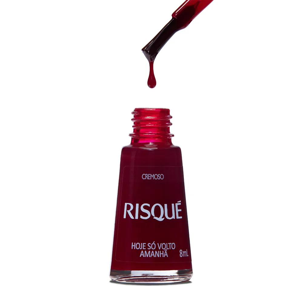 Esmalte Risqué Cremoso Hoje Só Volto Amanhã 8ml - Vermelho