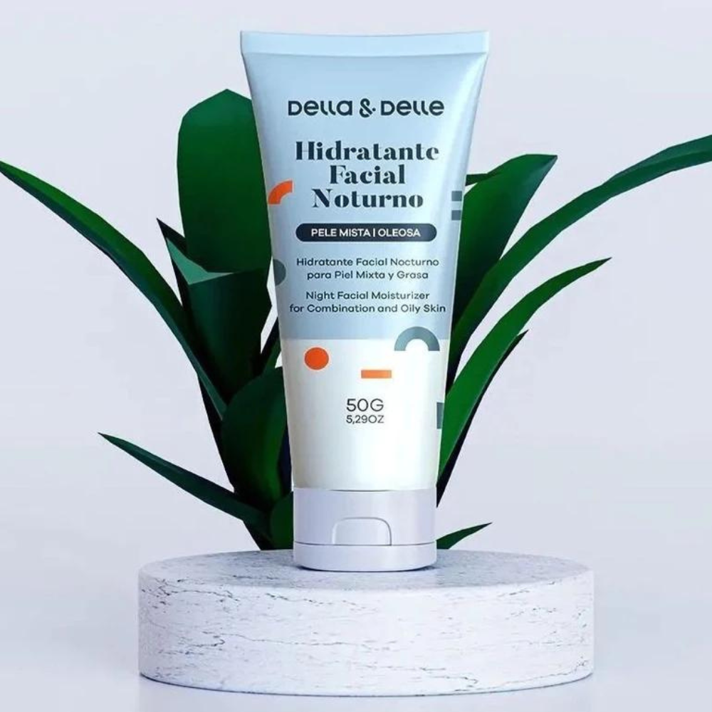 Hidratante Facial Noturno Pele Mista E Oleosa Della E Delle 50g Extrato De Erva Cidreira