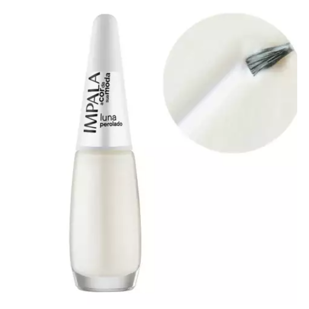 Esmalte Impala Perolado Luna 7,5ml - Branco