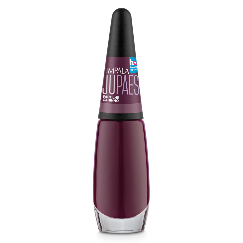 Esmalte Impala Cremoso Ju Paes Partilhe Carinho 7,5ml - Vinho - Ju Paes
