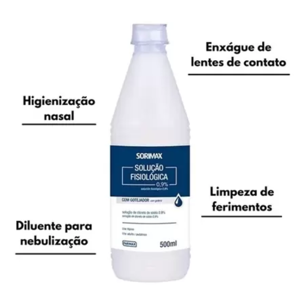Soro Fisiológico Sorimax Farmax 500ml