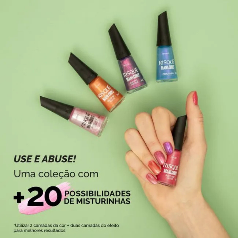 Esmalte Risqué Manicores Cremoso Faço Pinx Em Casa 8ml
