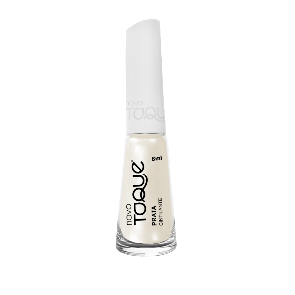 Esmalte Novo Toque Cintilante Prata 8ml