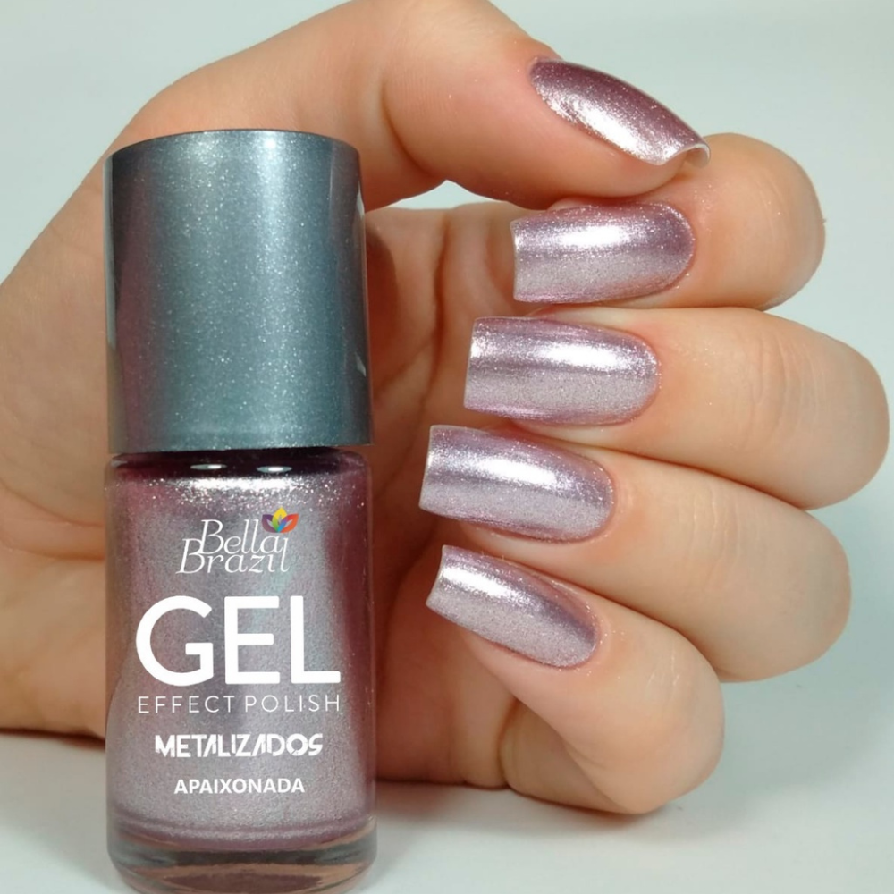 Esmalte Bella Brazil Efeito Gel Metalizado 217 Apaixonada