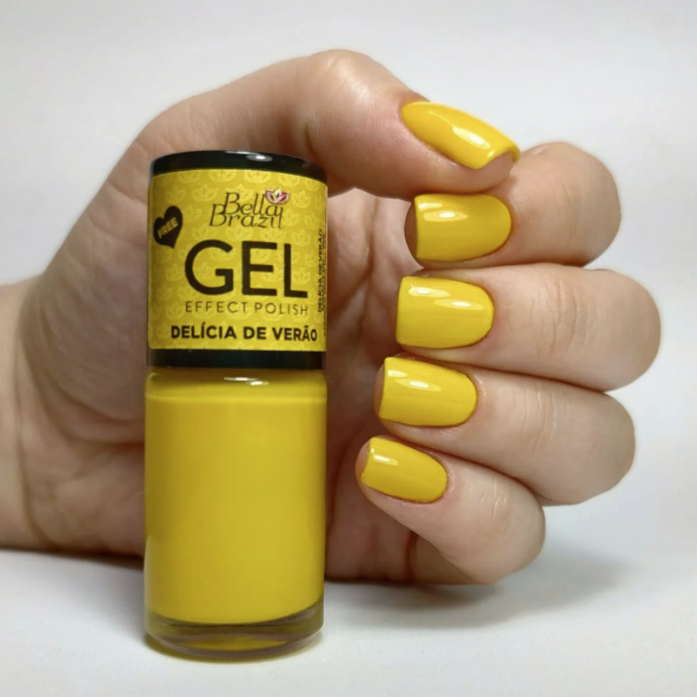 Esmalte Bella Brazil Efeito Gel Cremoso 850 Delícia De Verão 9ml