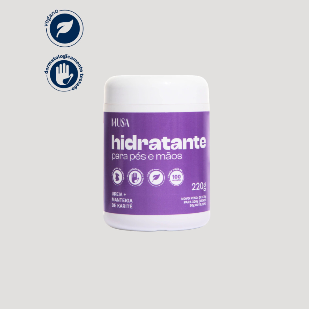 Hidratante Pés E Mãos Musa 220g