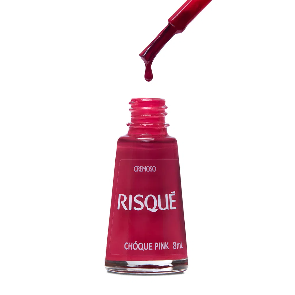 Esmalte Risqué Cremoso Choque Pink 8ml - Rosa