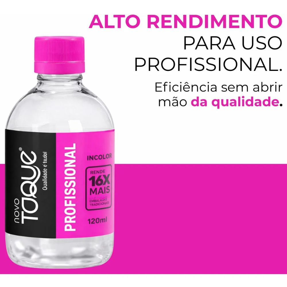 Refil Esmalte Novo Toque Transparente Incolor 120ml