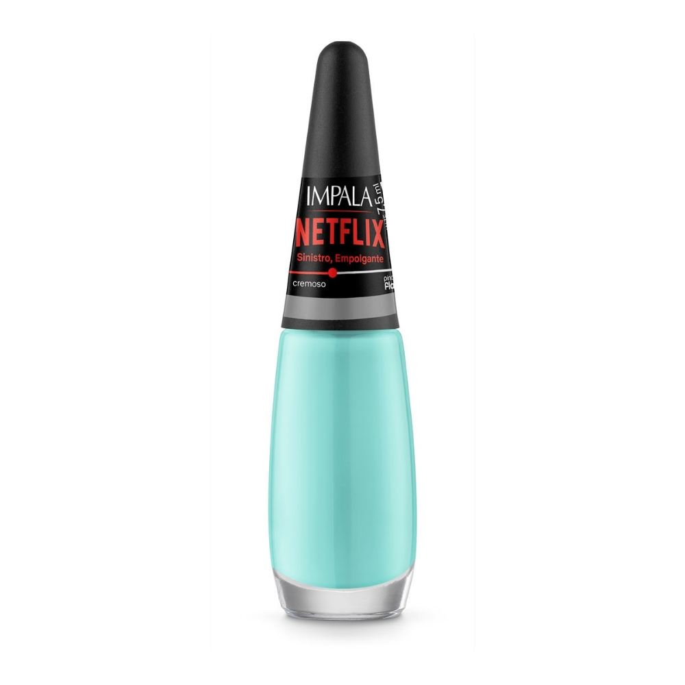 Esmalte Impala Cremoso Sinistro, Empolgante 7,5ml - Azul - Netflix