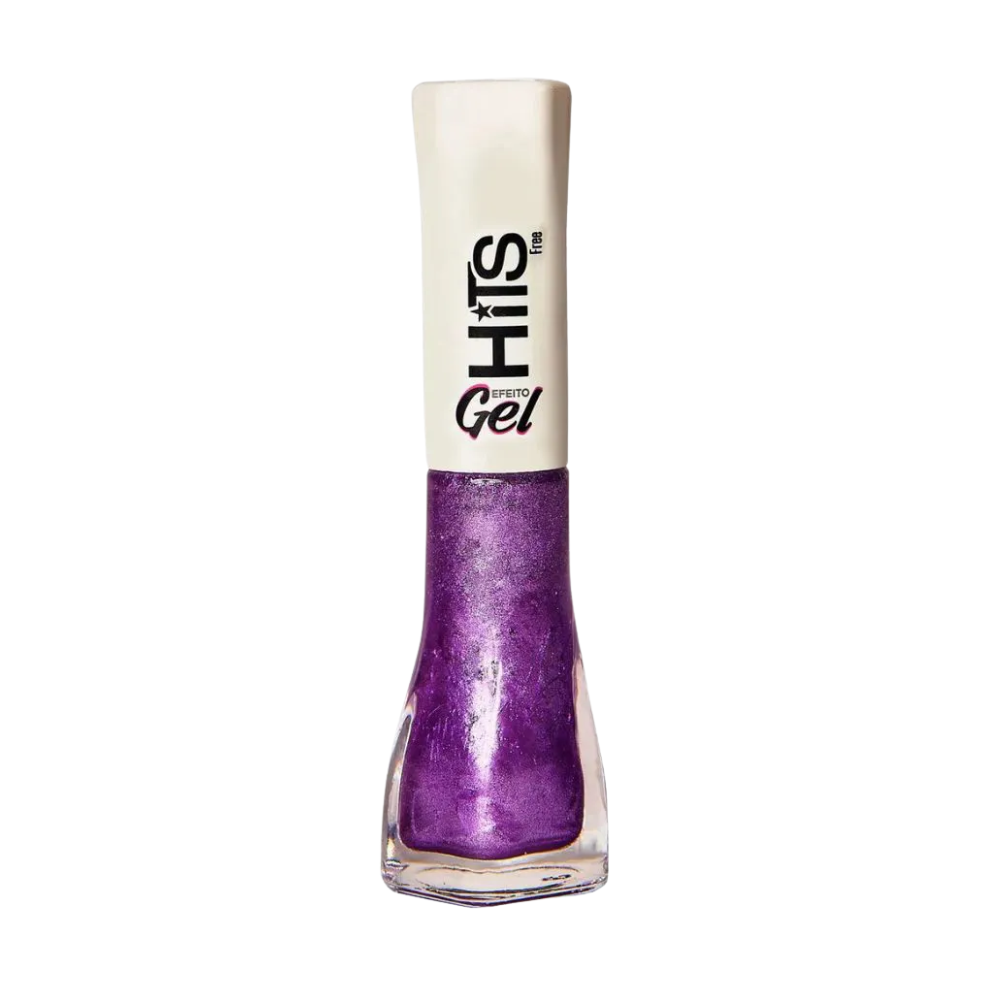 Esmalte Hits Perolado Efeito Gel Roxo Icônico 8ml