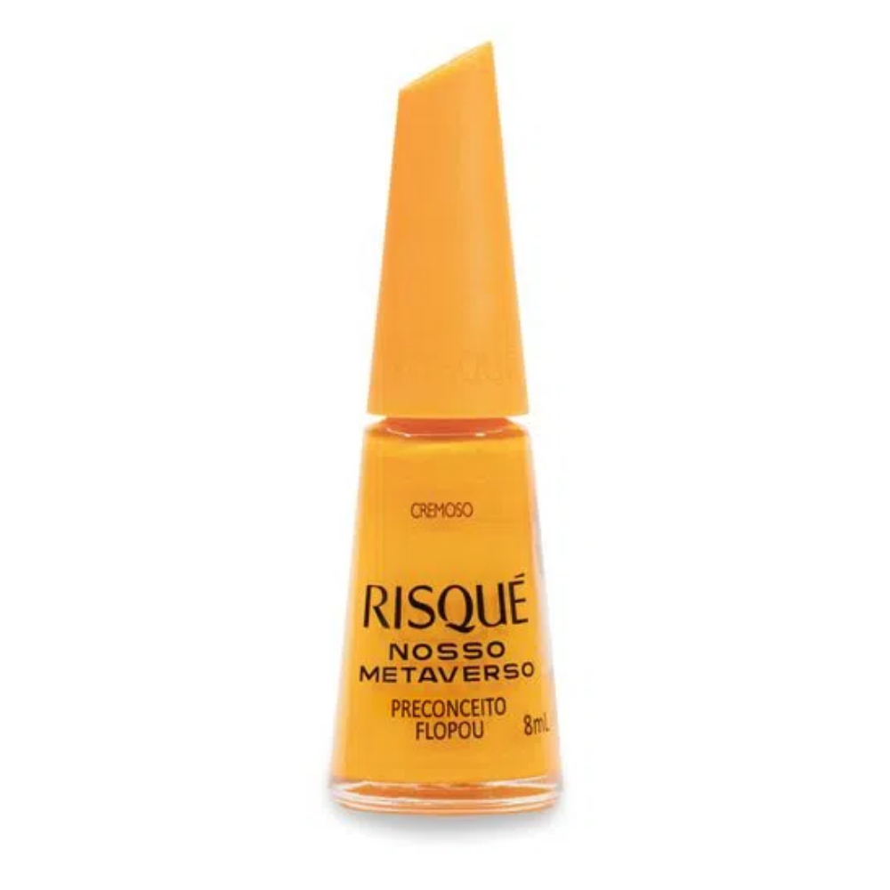 Esmalte Risqué Cremoso Preconceito Flopou 8ml - Amarelo - Nosso Metaverso